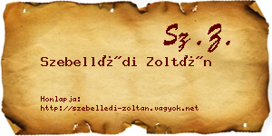 Szebellédi Zoltán névjegykártya